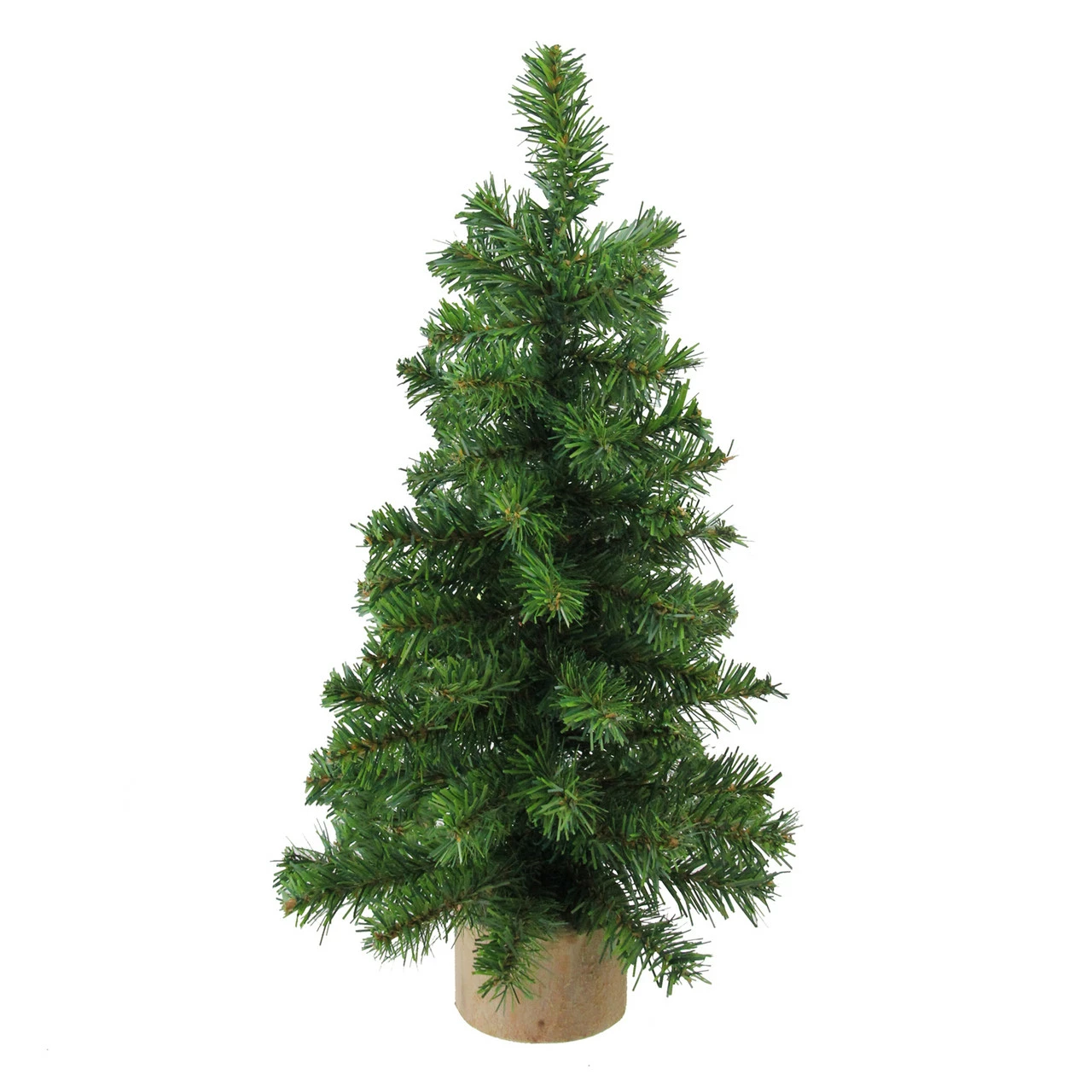 Northlight 15" Alpine Slim Artificial Christmas Tree With Wood Base - Unlit 3 Northlight 15" Alpine Slim Artificial Christmas Tree With Wood Base - Unlit