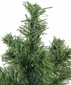 Alternative view of Northlight 12" Mini Canadian Pine Full Artificial Christmas Tree In Faux Wood Base - Unlit