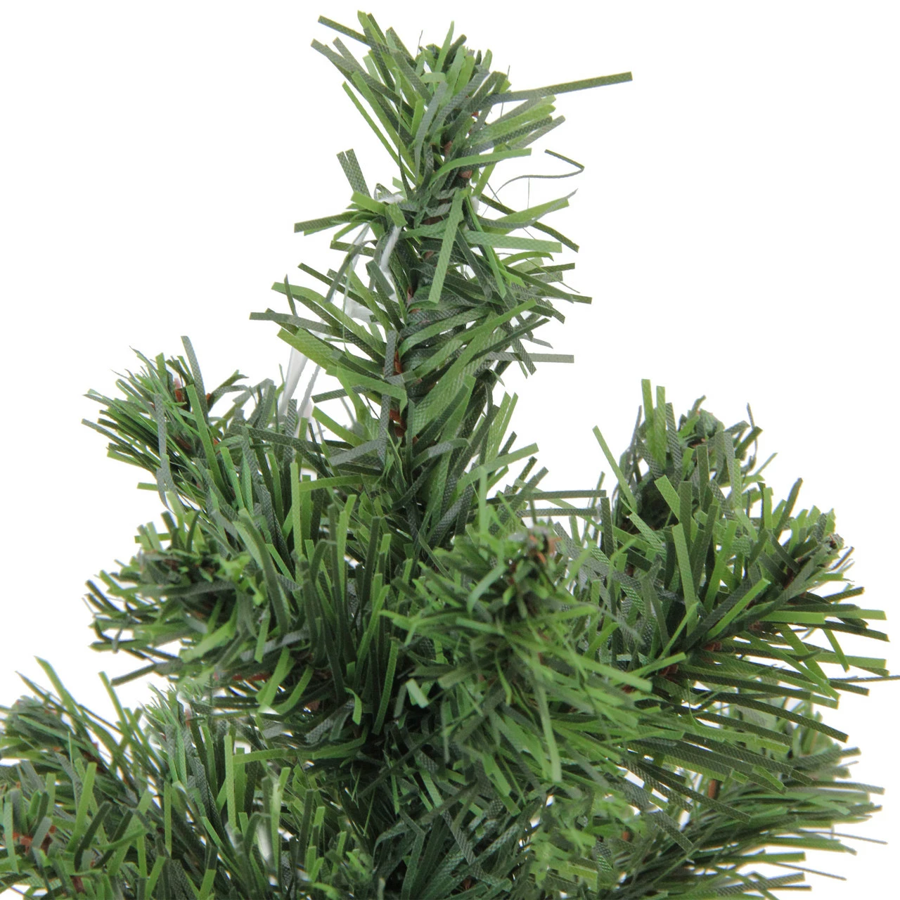 Northlight 12" Mini Canadian Pine Full Artificial Christmas Tree In Faux Wood Base - Unlit 4 Northlight 12" Mini Canadian Pine Full Artificial Christmas Tree In Faux Wood Base - Unlit - Image 2