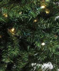 Alternative view of Northlight 8' Pre-Lit Medium Canadian Pine Artificial Christmas Tree - Candlelight LED Lights