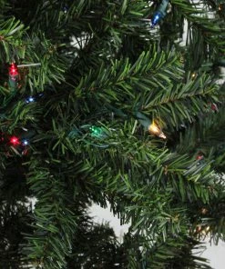 Alternative view of Northlight 10' Pre-Lit Medium Canadian Pine Artificial Christmas Tree - Multicolor Lights