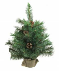 Northlight 18" Medium Royal Oregon Pine Burlap Base Artificial Christmas Tree - Unlit