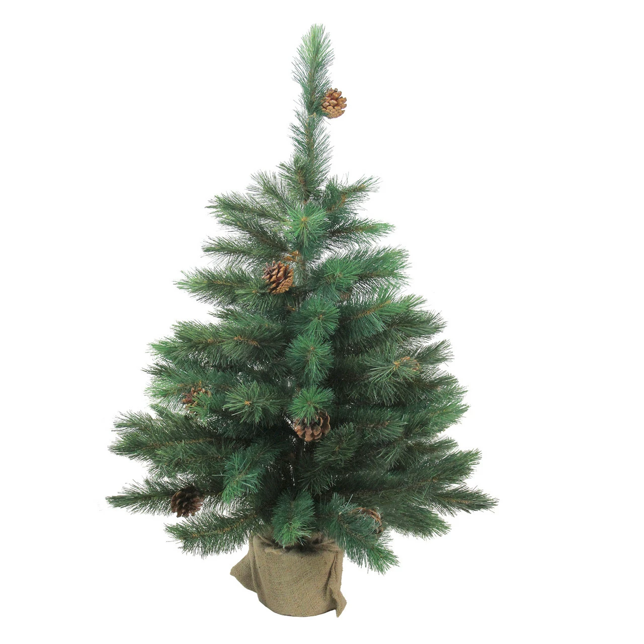 Northlight 3' Potted Royal Oregon Pine Burlap Base Full Artificial Christmas Tree - Unlit 3 Northlight 3' Potted Royal Oregon Pine Burlap Base Full Artificial Christmas Tree - Unlit