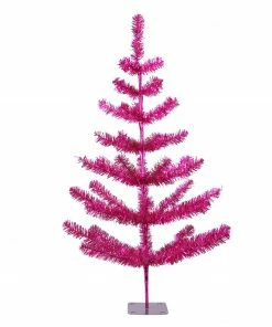 Northlight 3' Medium Fuchsia Pink Pine Twig Artificial Christmas Tree - Unlit
