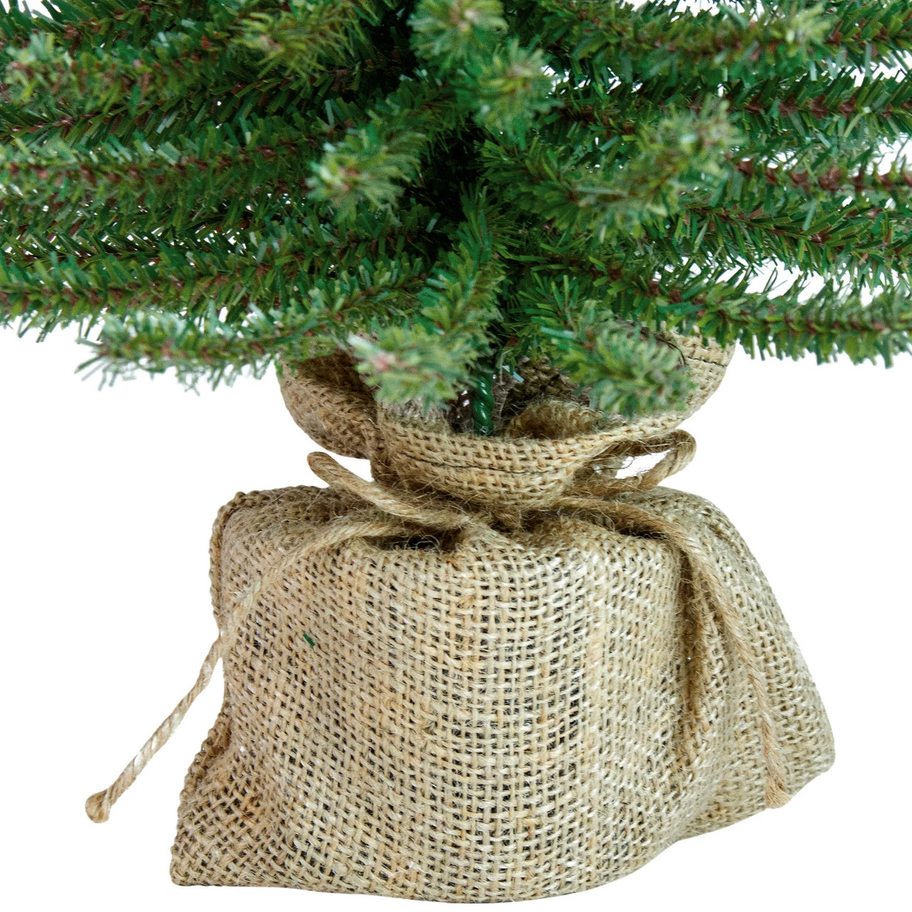 Northlight 2' Potted Downswept Mini Village Pine Medium Artificial Christmas Tree, Unlit 7 Northlight 2' Potted Downswept Mini Village Pine Medium Artificial Christmas Tree, Unlit - Image 5