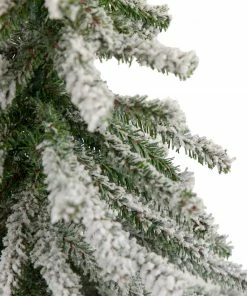 Alternative view of Northlight 2' Potted Flocked Downswept Mini Village Pine Medium Artificial Christmas Tree - Unlit