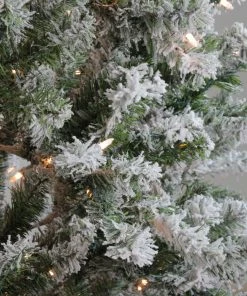 Northlight 7' Pre-Lit Flocked Balsam Pine Artificial Christmas Tree - Clear Lights -Northlight Shop northlight v15957 2 89076.1664901051