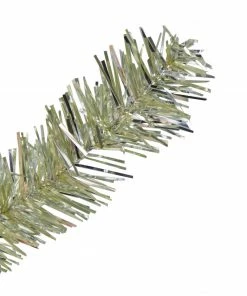 Alternative view of Northlight 9' Metallic Sheer Champagne Artificial Tinsel Christmas Tree - Unlit