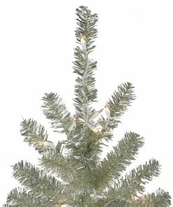Northlight 9' Pre-Lit Metallic Sheer Champagne Artificial Tinsel Christmas Tree - Clear Lights -Northlight Shop northlight v27312 3 93329.1665580038