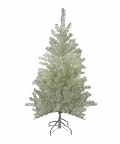Northlight 4.5' Metallic Sheer Champagne Artificial Tinsel Christmas Tree - Unlit