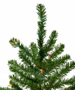 Alternative view of Northlight 7.5' Pre-Lit Pencil Canadian Pine Artificial Christmas Tree - Multicolor Lights