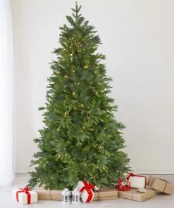 Alternative view of Northlight 9' Pre-Lit Full Mixed Rosemary Emerald Angel Pine Artificial Christmas Tree - Clear LED Lights