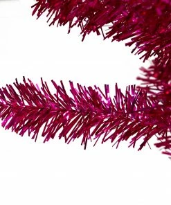 Alternative view of Northlight 3' Metallic Pink Tinsel Artificial Christmas Tree - Unlit