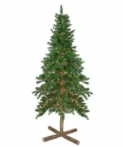 Northlight 6.5' Pre-Lit Slim Royal Alpine Artificial Christmas Tree - Clear Lights