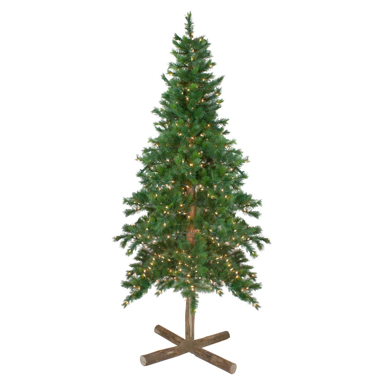 Northlight 6.5' Pre-Lit Slim Royal Alpine Artificial Christmas Tree - Clear Lights 3 Northlight 6.5' Pre-Lit Slim Royal Alpine Artificial Christmas Tree - Clear Lights