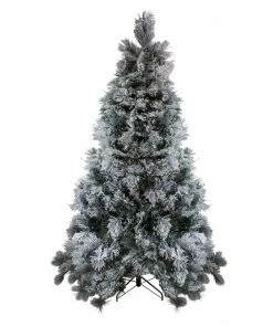 Northlight 7.5' Flocked Black Spruce Artificial Christmas Tree - Unlit