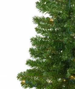 Northlight 7.5' Pre-Lit Medium Canadian Pine Artificial Christmas Wall Tree - Clear Lights 10 Northlight 7.5' Pre-Lit Medium Canadian Pine Artificial Christmas Wall Tree - Clear Lights -Northlight Shop northlight v27378 1 38322.1588397343