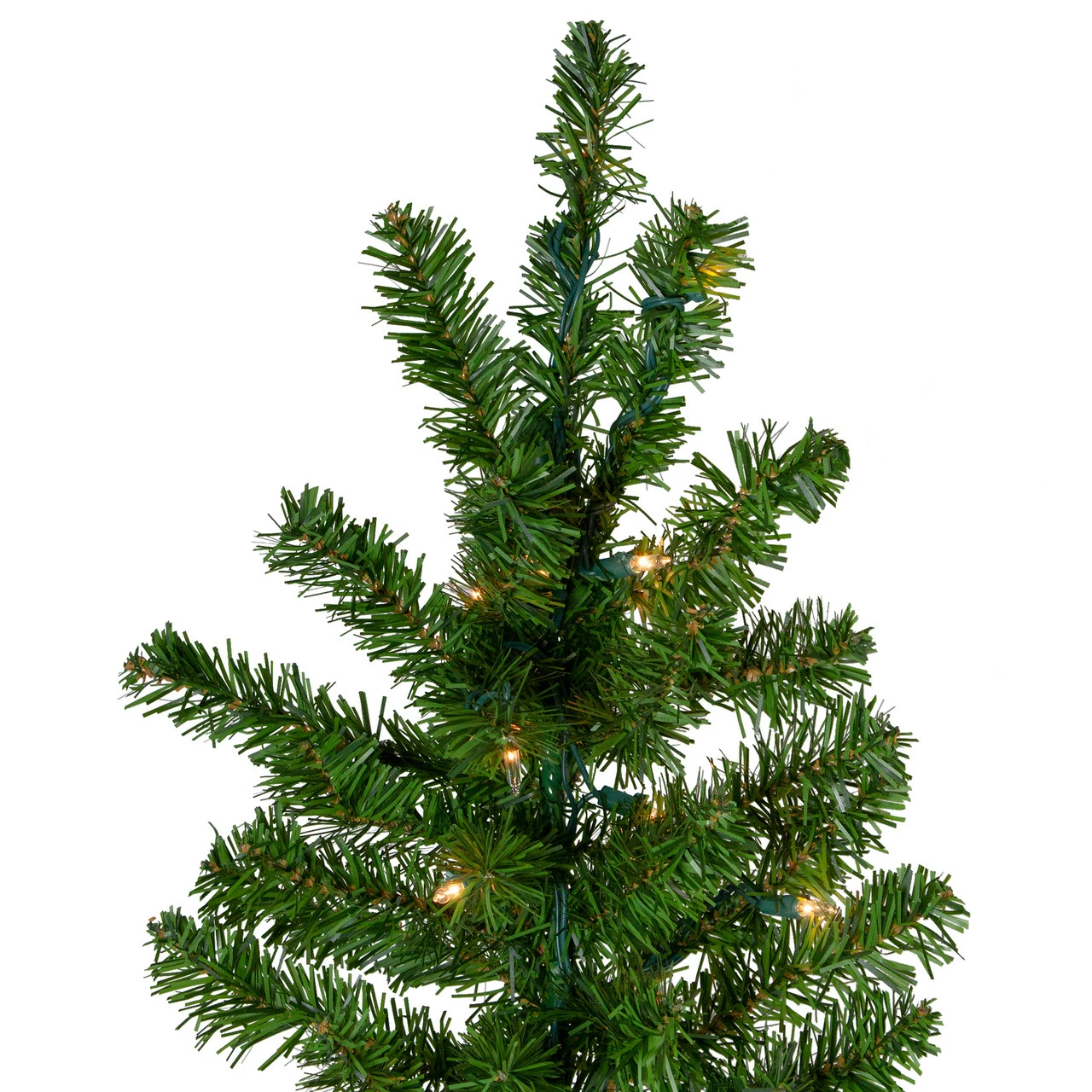 Northlight 7.5' Pre-Lit Medium Canadian Pine Artificial Christmas Wall Tree - Clear Lights 4 Northlight 7.5' Pre-Lit Medium Canadian Pine Artificial Christmas Wall Tree - Clear Lights - Image 3