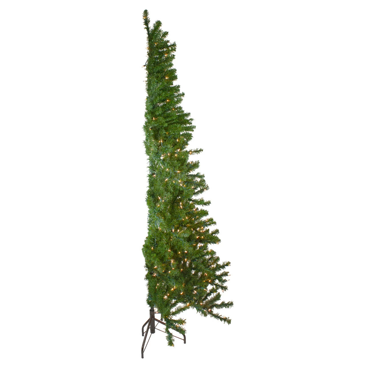 Northlight 7.5' Pre-Lit Medium Canadian Pine Artificial Christmas Wall Tree - Clear Lights 6 Northlight 7.5' Pre-Lit Medium Canadian Pine Artificial Christmas Wall Tree - Clear Lights - Image 5