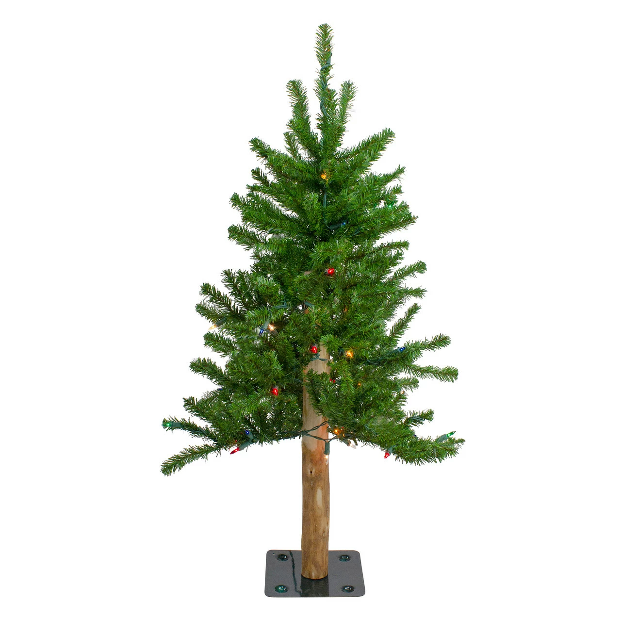 Northlight 3' Pre-Lit Alpine Artificial Christmas Tree - Multi Lights 3 Northlight 3' Pre-Lit Alpine Artificial Christmas Tree - Multi Lights