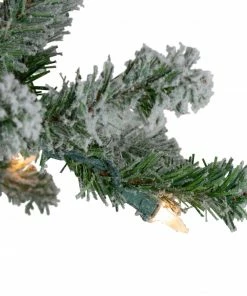 Northlight 7' Pre-Lit Pencil Flocked Alpine Artificial Christmas Tree - Clear Lights 10 Northlight 7' Pre-Lit Pencil Flocked Alpine Artificial Christmas Tree - Clear Lights -Northlight Shop northlight v27441 3 86310.1665610746