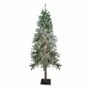 Northlight 7' Pre-Lit Pencil Flocked Alpine Artificial Christmas Tree - Clear Lights 1 Northlight 7' Pre-Lit Pencil Flocked Alpine Artificial Christmas Tree - Clear Lights -Northlight Shop northlight v27441updated 91578.1665519666