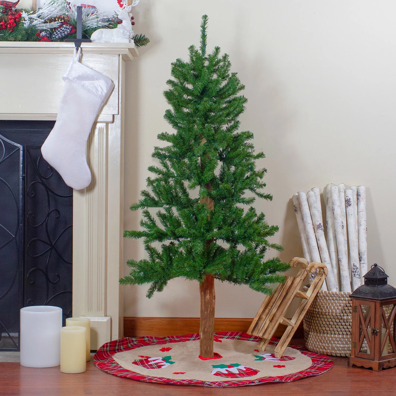 Northlight 4ft Alpine Artificial Christmas Tree, Unlit 4 Northlight 4ft Alpine Artificial Christmas Tree, Unlit - Image 2