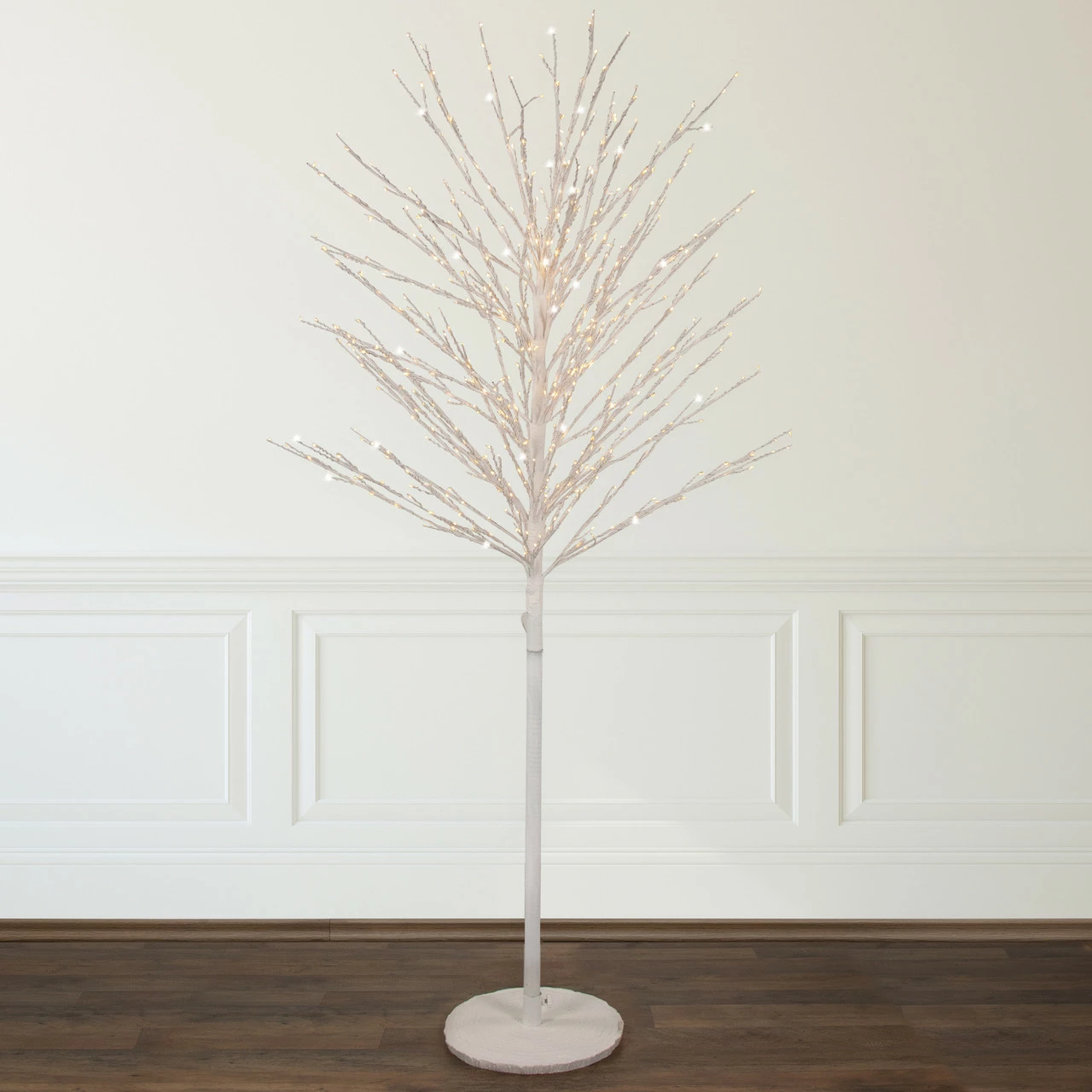 Northlight 5' White LED Lighted Christmas Twig Tree - Warm White Lights 4 Northlight 5' White LED Lighted Christmas Twig Tree - Warm White Lights - Image 2