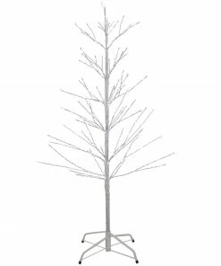 Northlight 4' LED Lighted White Birch Christmas Twig Tree - Pure White Lights
