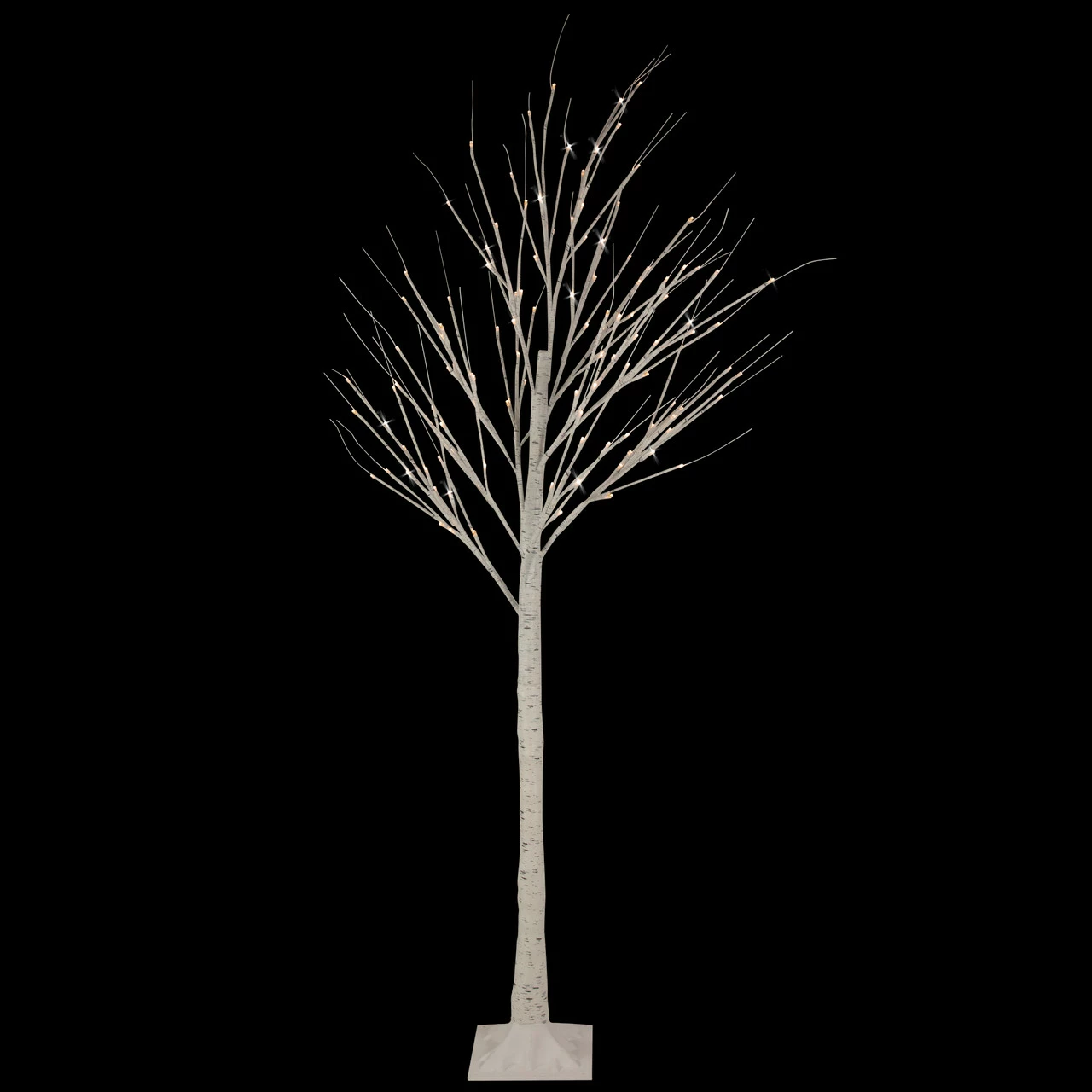 Northlight 6' LED Lighted White Christmas Twig Tree - Warm White Lights 5 Northlight 6' LED Lighted White Christmas Twig Tree - Warm White Lights - Image 3