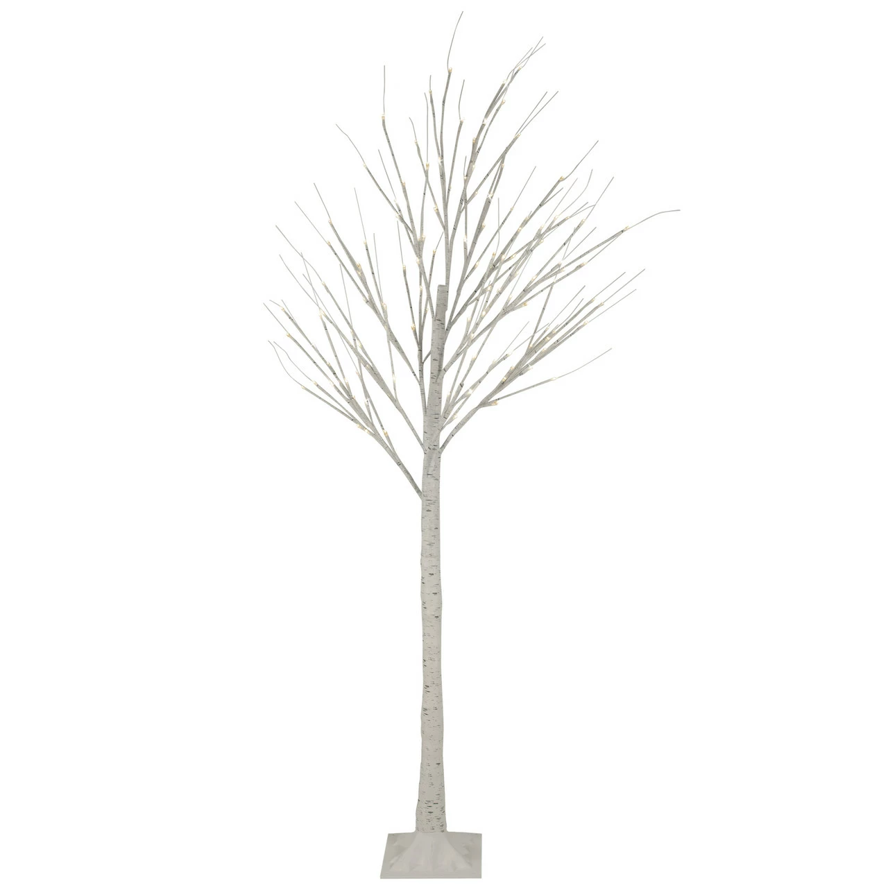 Northlight 6' LED Lighted White Christmas Twig Tree - Warm White Lights 3 Northlight 6' LED Lighted White Christmas Twig Tree - Warm White Lights