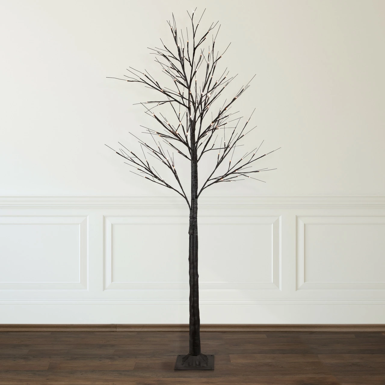 Northlight 6' LED Lighted Black Christmas Twig Tree - Warm White Lights 4 Northlight 6' LED Lighted Black Christmas Twig Tree - Warm White Lights - Image 2