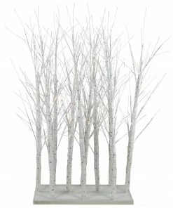 Northlight 4' LED Lighted White Birch Twig Tree Cluster Christmas Decoration