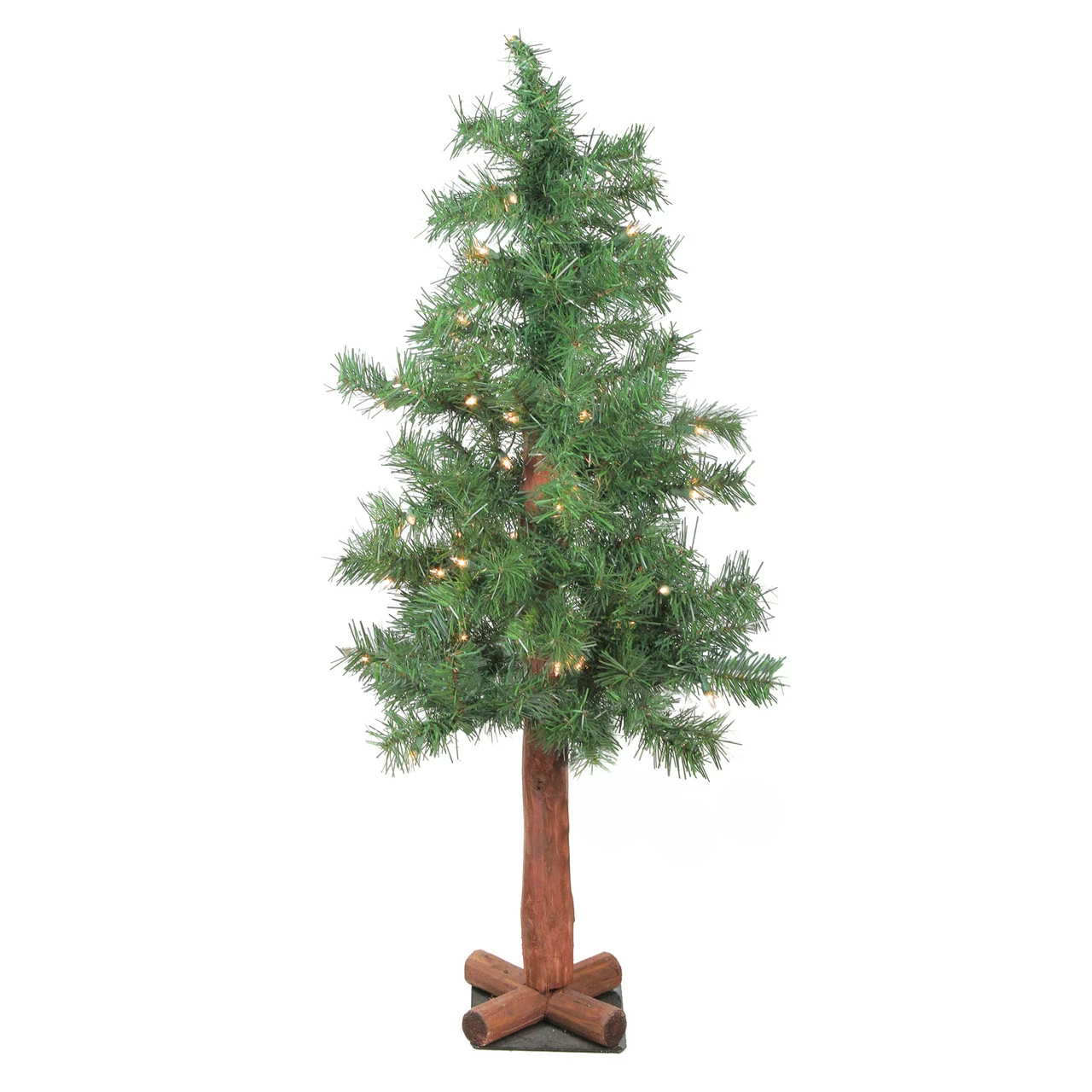 Northlight 3' Pre-Lit Medium Woodland Alpine Artificial Christmas Tree - Clear Lights 3 Northlight 3' Pre-Lit Medium Woodland Alpine Artificial Christmas Tree - Clear Lights