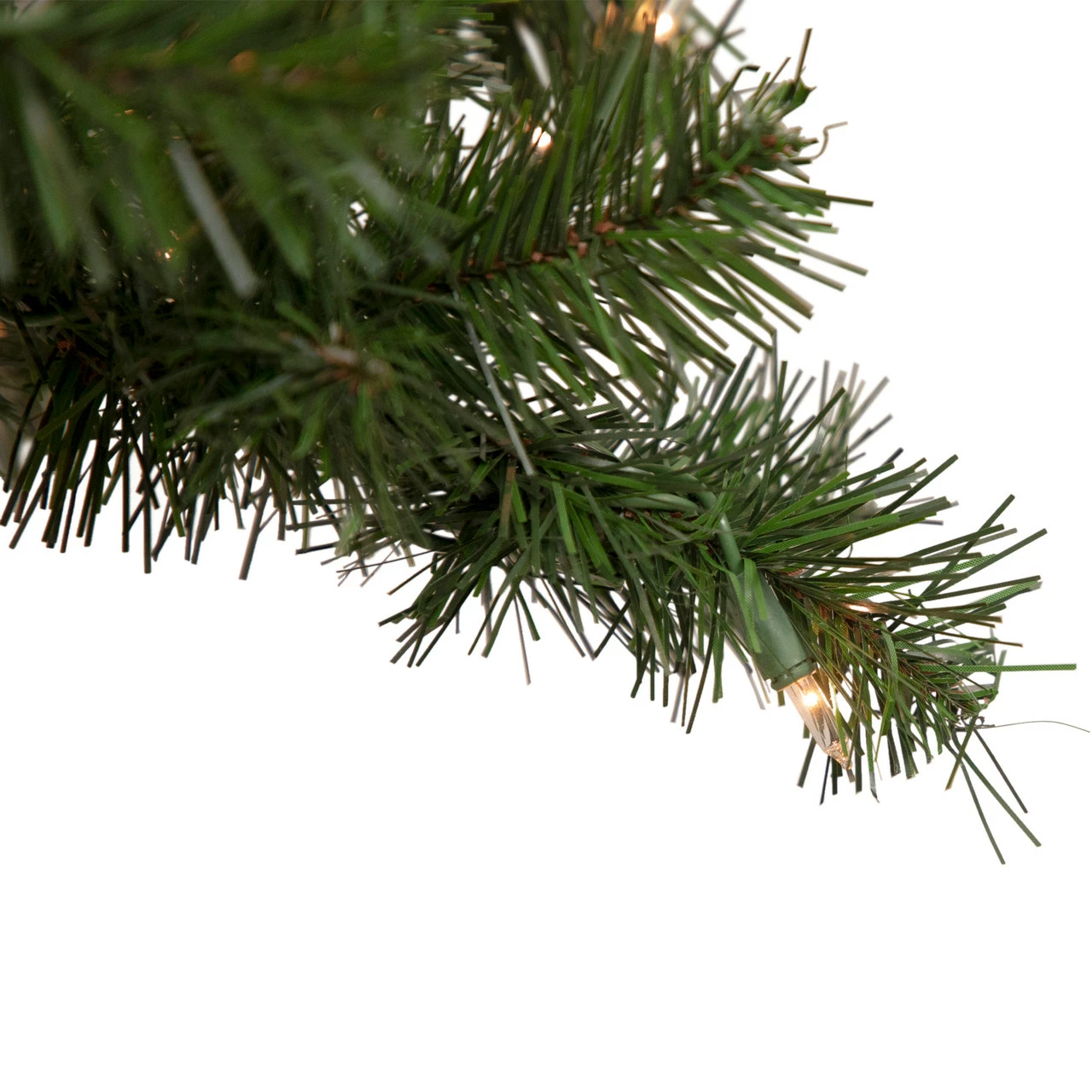 Northlight Set Of 3 Pre-Lit Woodland Alpine Artificial Christmas Trees 5' - Clear Lights 4 Northlight Set Of 3 Pre-Lit Woodland Alpine Artificial Christmas Trees 5' - Clear Lights - Image 3