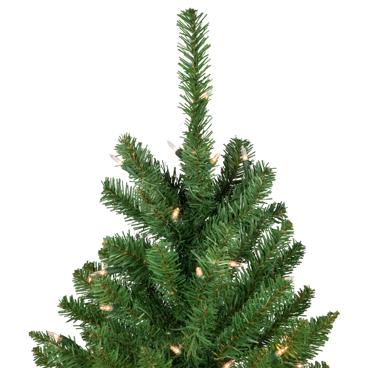 Northlight 7.5' Pre-Lit Pencil White River Fir Artificial Christmas Tree - Clear Lights 6 Northlight 7.5' Pre-Lit Pencil White River Fir Artificial Christmas Tree - Clear Lights - Image 4