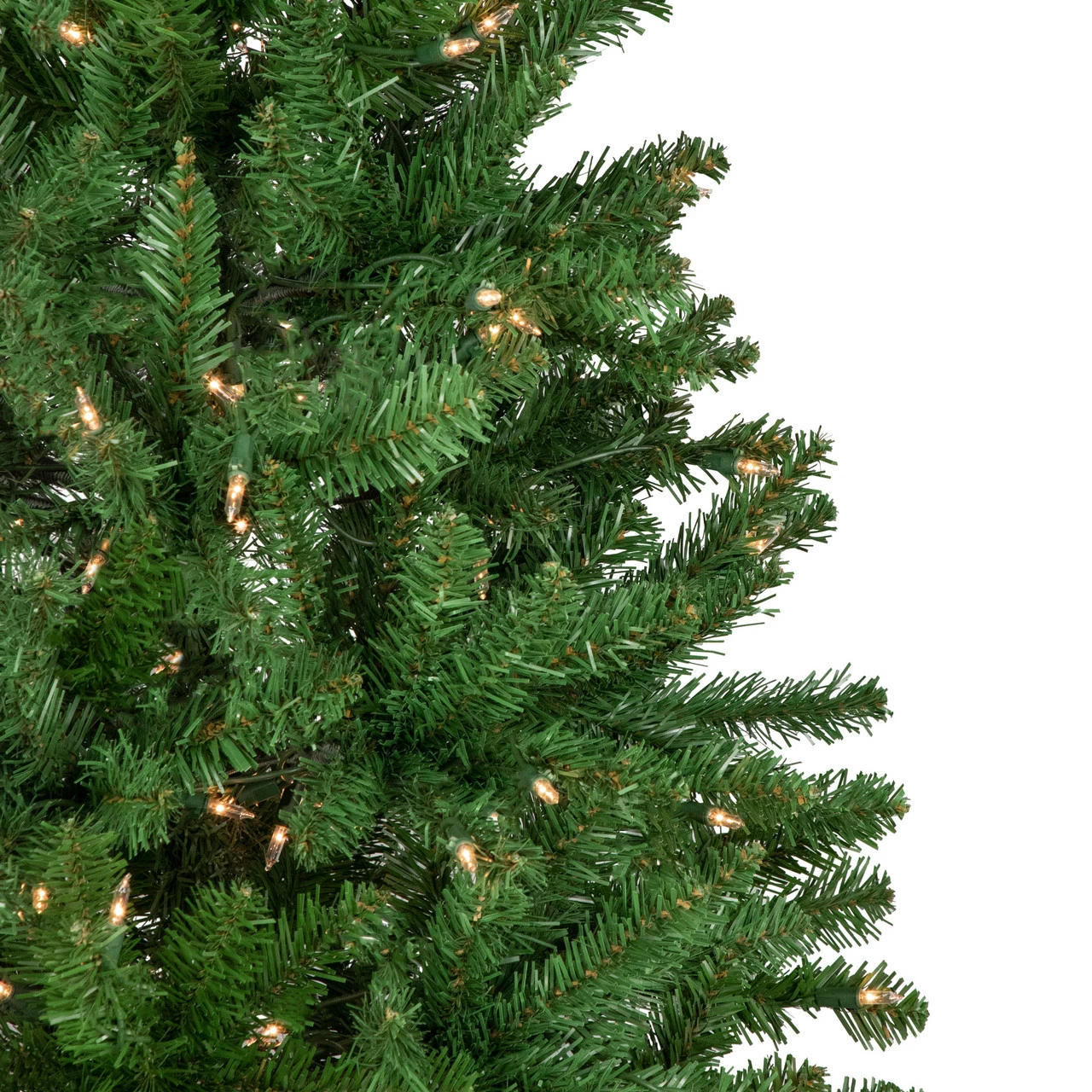 Northlight 7.5' Pre-Lit Pencil White River Fir Artificial Christmas Tree - Clear Lights 5 Northlight 7.5' Pre-Lit Pencil White River Fir Artificial Christmas Tree - Clear Lights - Image 3