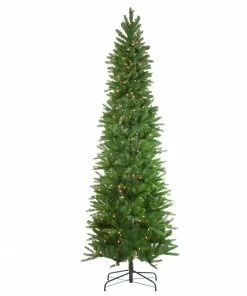 Northlight 7.5' Pre-Lit Pencil Northwood Noble Fir Artificial Christmas Tree - Clear Lights