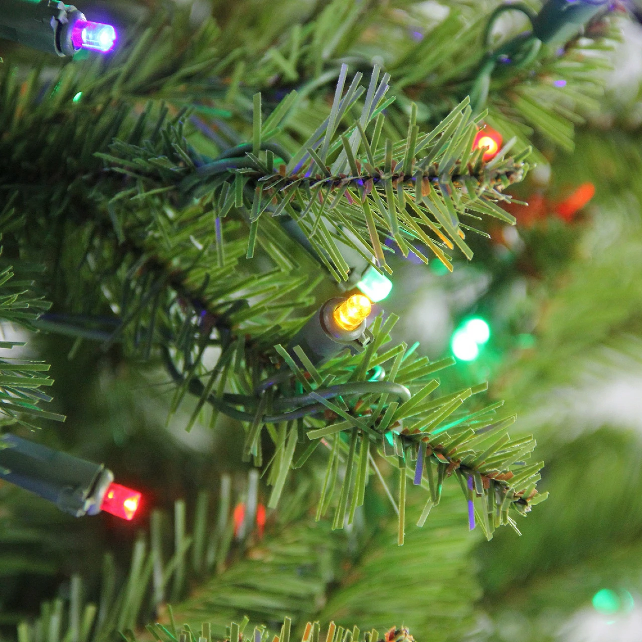 Northlight 9' Pre-Lit Green Medium Northern Pine Artificial Christmas Tree - Multicolor LED Lights 5 Northlight 9' Pre-Lit Green Medium Northern Pine Artificial Christmas Tree - Multicolor LED Lights - Image 3