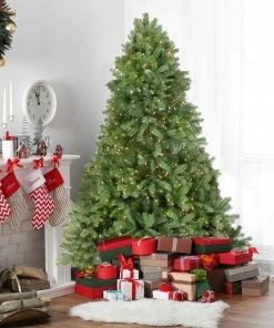 Alternative view of Northlight 7.5' Pre-Lit Noble Fir Full Artificial Christmas Tree - Clear Lights