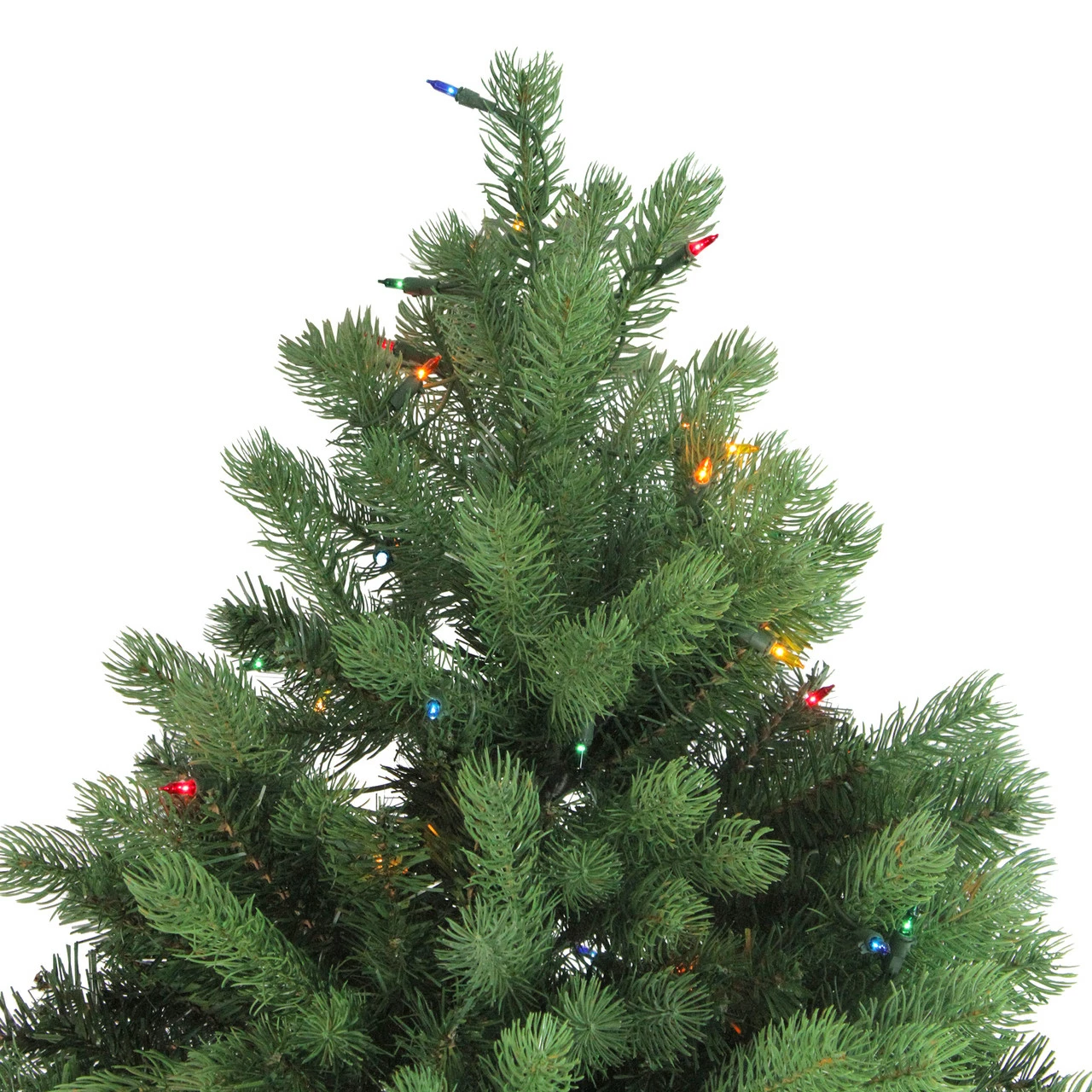 Northlight 7.5' Pre-Lit Noble Fir Full Artificial Christmas Tree - Multi-Color Lights 4 Northlight 7.5' Pre-Lit Noble Fir Full Artificial Christmas Tree - Multi-Color Lights - Image 2