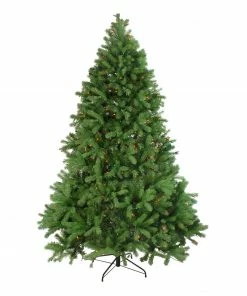 Northlight 7.5' Pre-Lit Noble Fir Full Artificial Christmas Tree - Multi-Color Lights