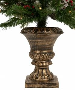 Northlight 5-Piece Pre-Lit Frosted Verona Berry Pine Artificial Christmas Entryway Set -Northlight Shop northlight z94032 pot 79196.1661885756