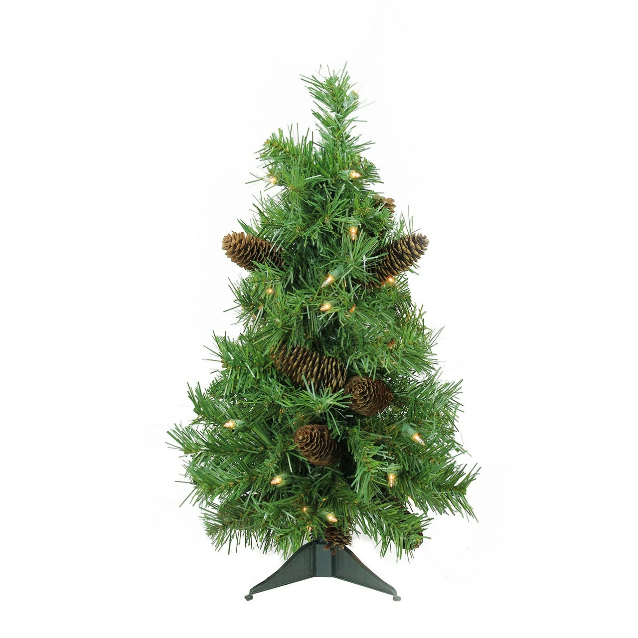 Northlight 2' Pre-Lit Green Full Dakota Pine Artificial Christmas Tree - Clear Dura-Lit Lights 5 Northlight 2' Pre-Lit Green Full Dakota Pine Artificial Christmas Tree - Clear Dura-Lit Lights - Image 3