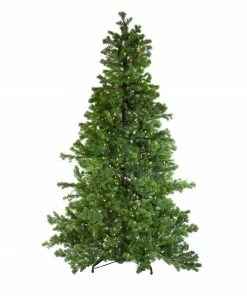 Northlight 7.5' Pre-Lit Medium Layered Pine Instant Power Artificial Christmas Tree - Dual Color LED Lights