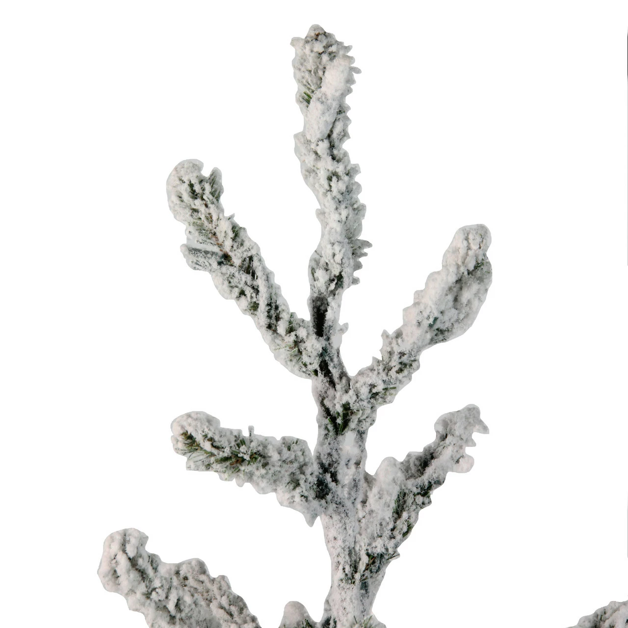 Northlight 36" Green Flocked Alpine Coral Artificial Christmas Tree - Unlit 4 Northlight 36" Green Flocked Alpine Coral Artificial Christmas Tree - Unlit - Image 2