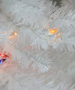 Alternative view of Vickerman 12' Medium Crystal White Artificial Christmas Tree - Unlit
