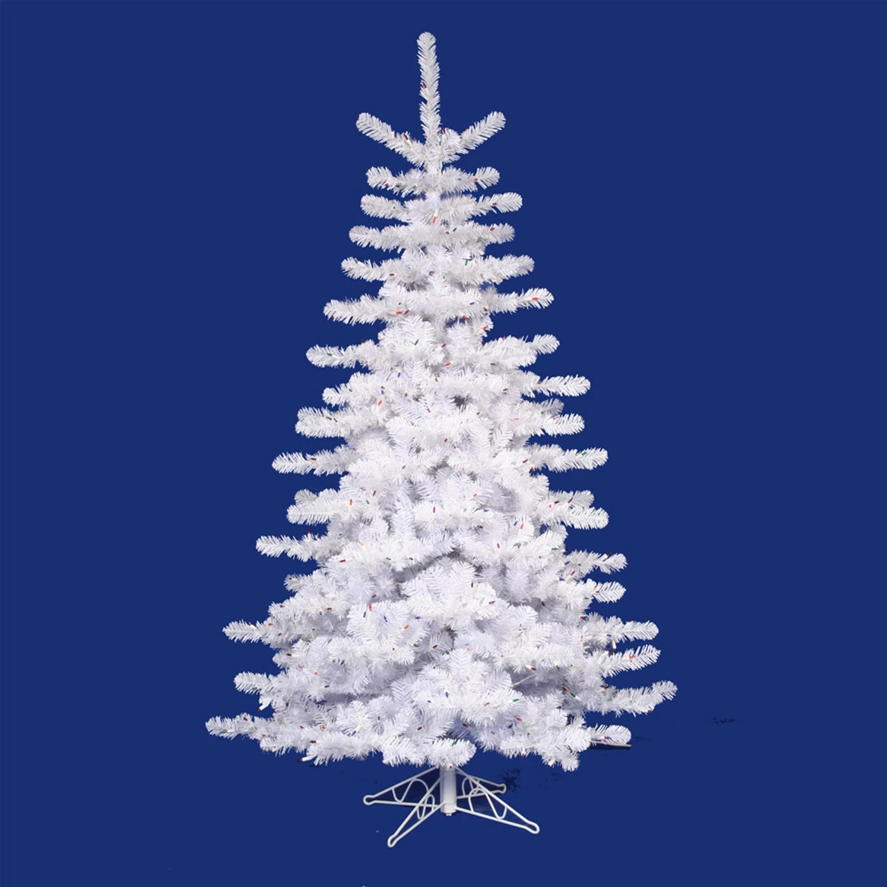 Vickerman 14' Pre-lit Crystal White Artificial Christmas Tree - Clear Lights 3 Vickerman 14' Pre-lit Crystal White Artificial Christmas Tree - Clear Lights