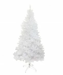 Northlight 9.5' White Full Glimmer Iridescent Spruce Artificial Christmas Tree - Unlit