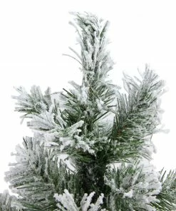 Alternative view of Northlight 22" Flocked Pine Full Artificial Christmas Tree In Burlap Base - Unlit